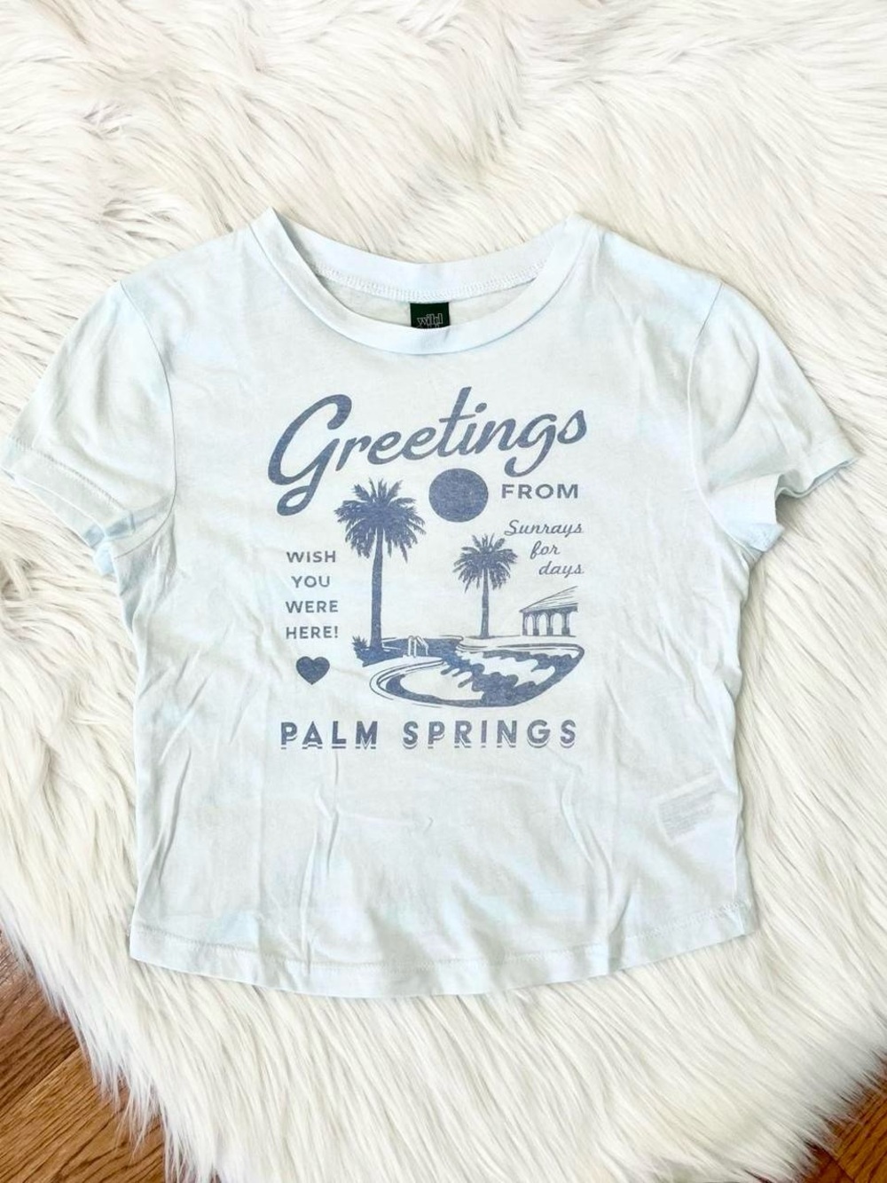 Cute baby blue coastal summer t shirt